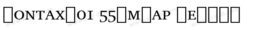 ContaxW01 55SmCap Re字体转换